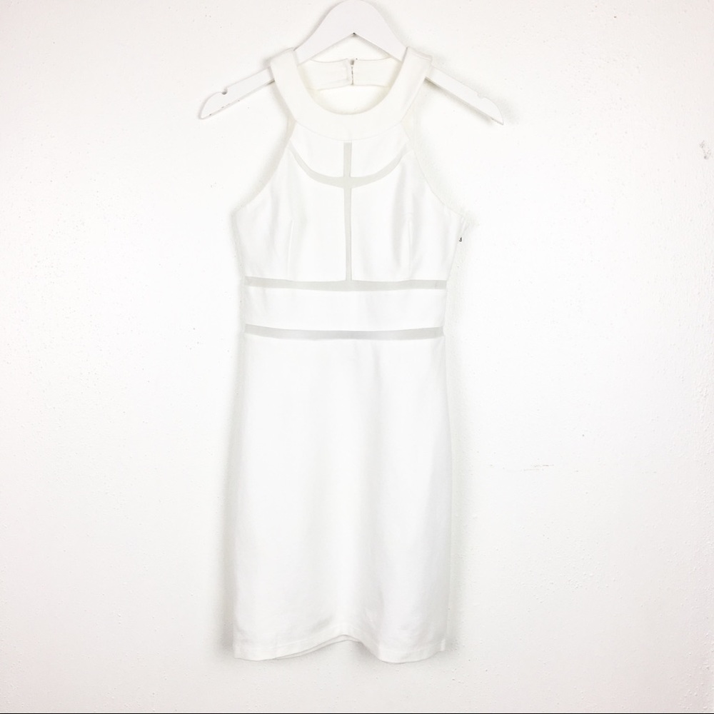 Guess Size M White Monaco Bodycon Fitted Dress - Picture 4 of 9